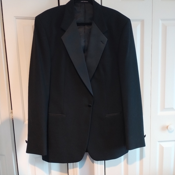 Neil Allyn Formal Collection Black Tuxedo Jacket Blazer 44XL - Picture 2 of 14